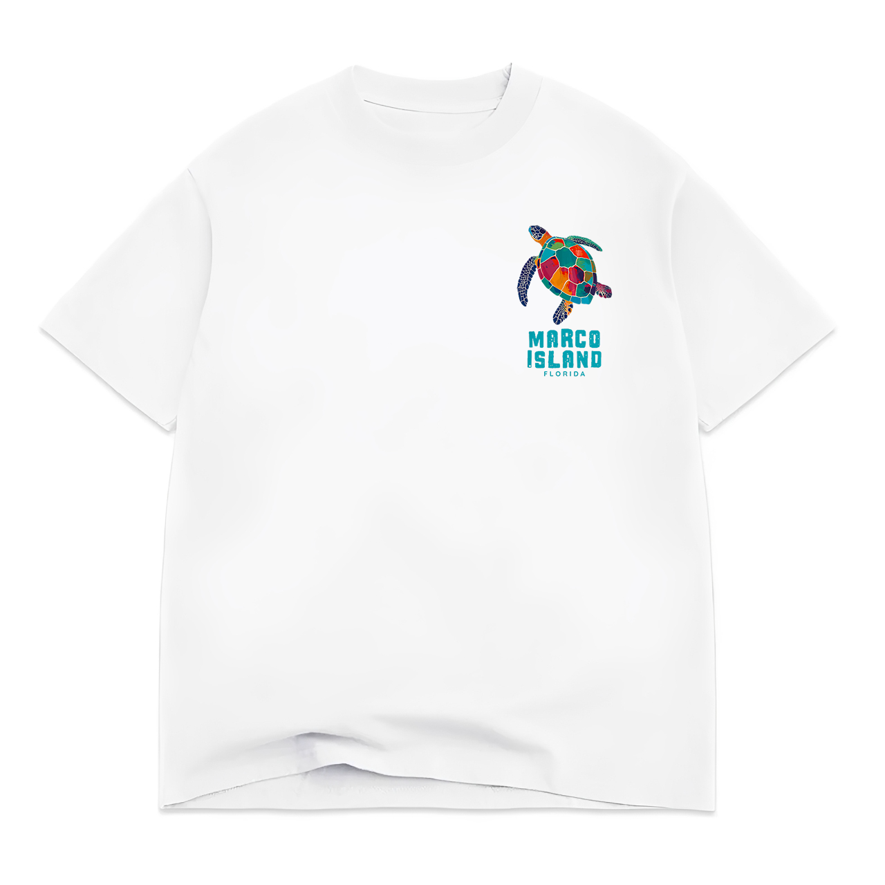 Marco Island Florida Sea Turtle Beach Vacation Retro Vintage T-Shirt