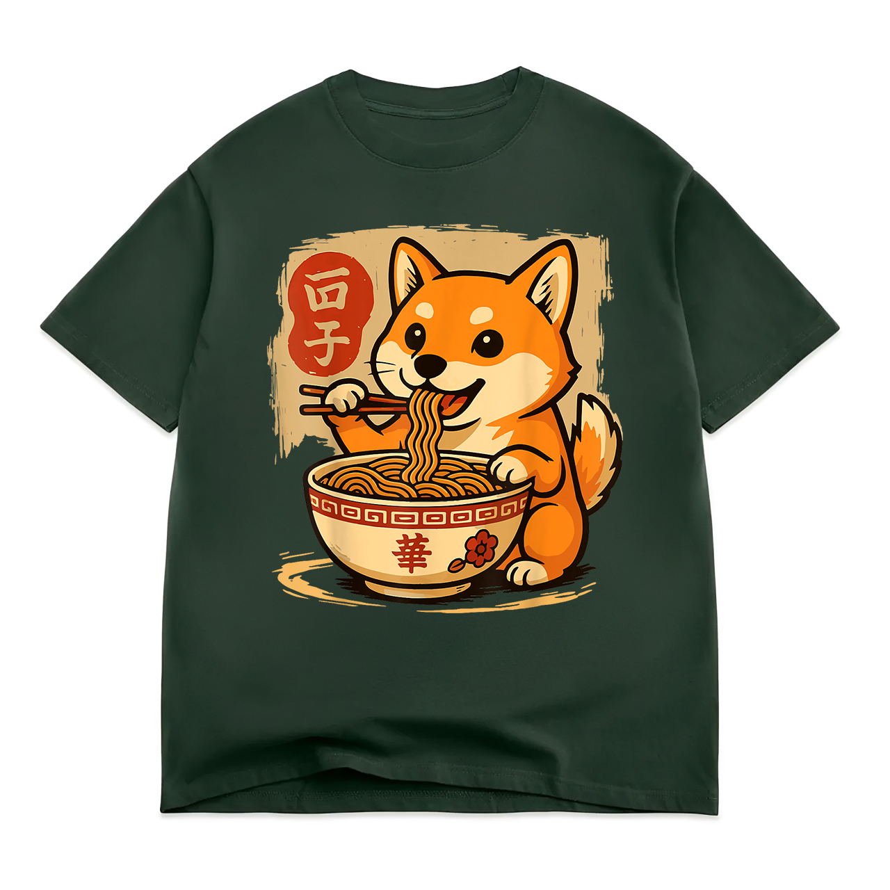 Anime Shiba Inu Eating Ramen Japanese Ramen Japan T-Shirt