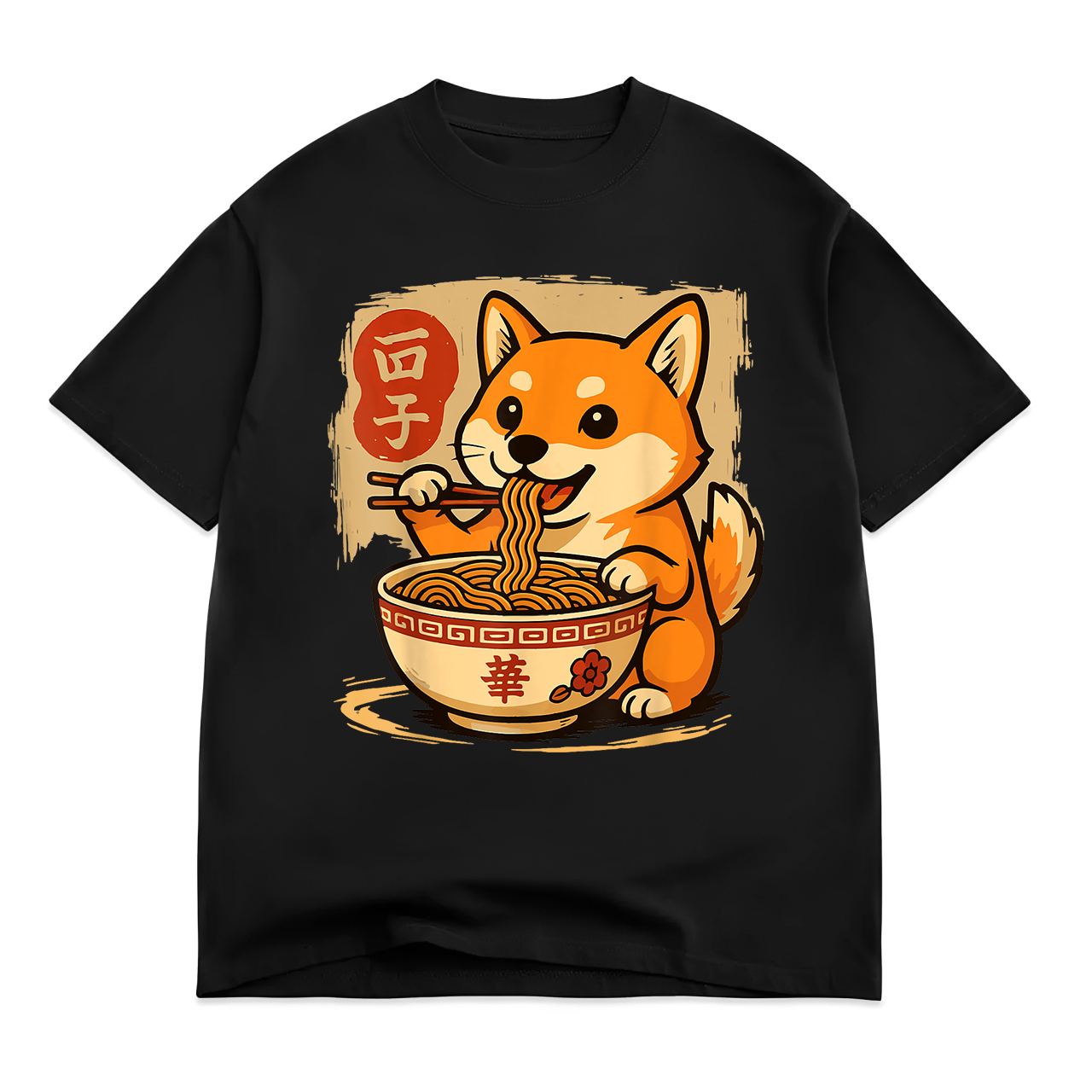 Anime Shiba Inu Eating Ramen Japanese Ramen Japan T-Shirt