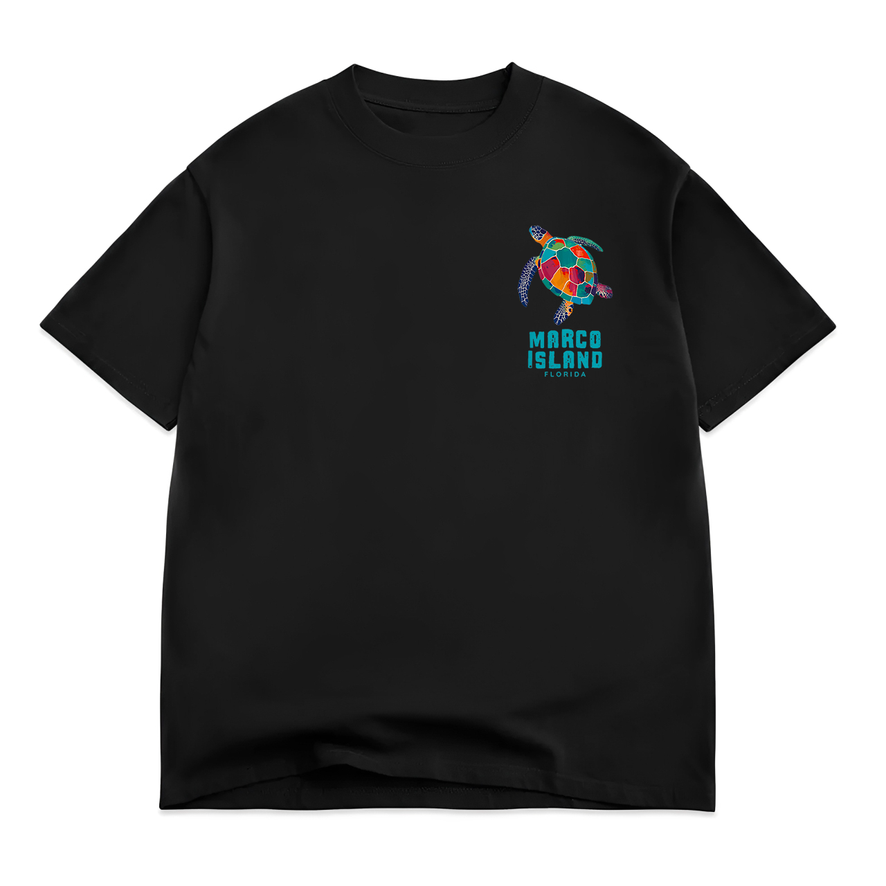 Marco Island Florida Sea Turtle Beach Vacation Retro Vintage T-Shirt